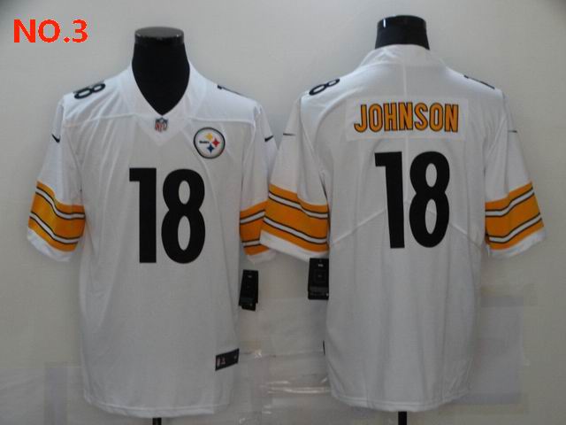 Men's Pittsburgh Steelers #18 Diontae Johnson Jersey NO.3;